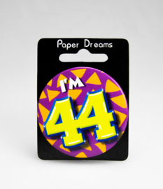Button ''44 jaar'' (Klein)
