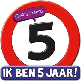 5 jaar versiering