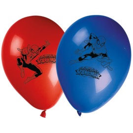 Ballonnen Spiderman (30 cm, 8 st.)