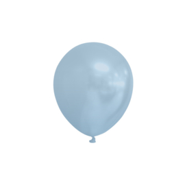Ballonnen ''Metallic Baby Blauw (Ø12,5cm, 25 stuks)