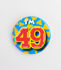 Button ''49 jaar'' (Klein)