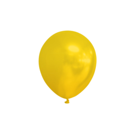 Ballonnen ''Metallic Geel (Ø12,5cm, 25 stuks)