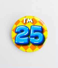 Button ''25 jaar'' (Klein)