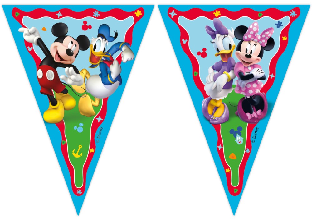 Vlaggenlijn Mickey mouse (2,3 m.)