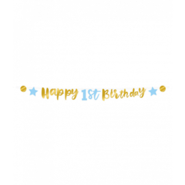 Letterslinger ''Happy 1st Birthday''