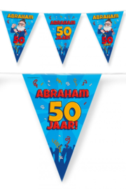 Vlaggenlijn ''Abraham 50 jaar!'' (10 meter)