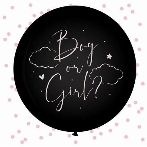 XL Ballon Gender Reveal (61 cm, Roze)