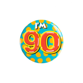Button ''90 jaar'' (Klein)