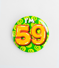 Buttons ''59 jaar'' (Klein)