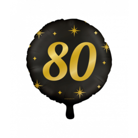 Folieballon ''80 jaar'' (46 cm)