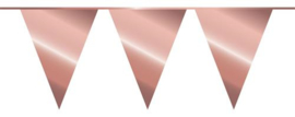 Vlaggenlijn Metallic Rosé Goud (10 meter)