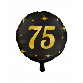 Folieballon ''75 jaar'' (46 cm)