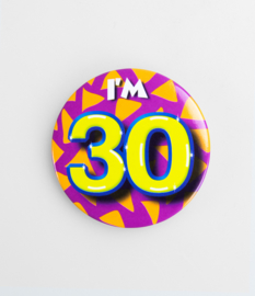Button ''30 jaar'' (Klein)