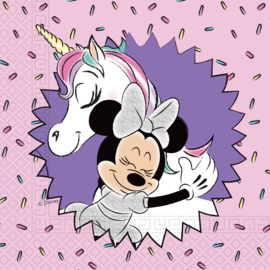 Servetten ''Unicorn Minnie Mouse'' (20 stuks)