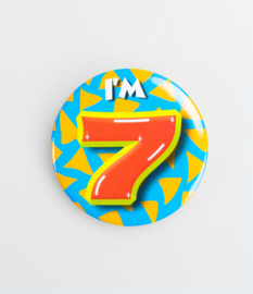 Button ''7 jaar'' (Klein)