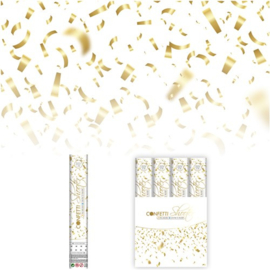 Confetti shooter Goud (30 cm, 1st.)