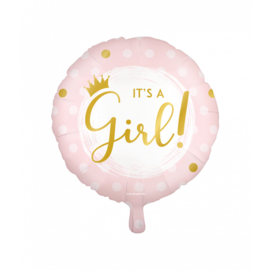 Folieballon ''It's a girl!'' (46 cm)