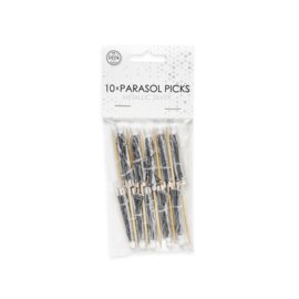 Parasol Prikkers ''Zilver'' (10 st.)