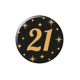 Button ''21 jaar''