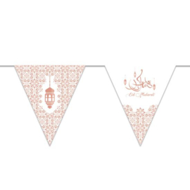 Vlaggenlijn Papier 'Eid Mubarak' (3 meter)