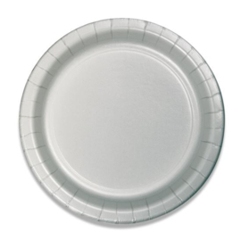 Borden Zilver (Ø23cm, 8 stuks)