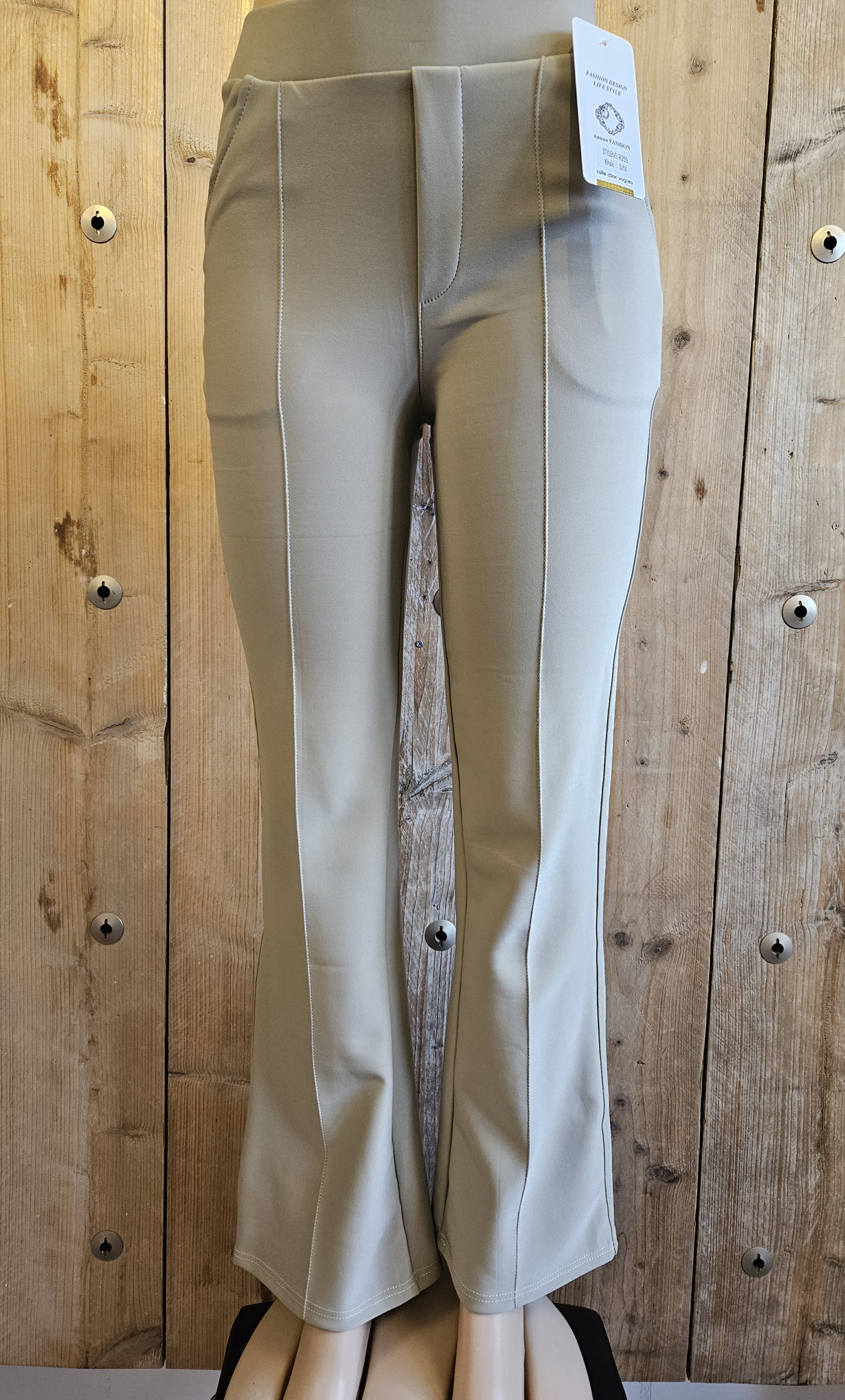 Flair beige comfortbroek