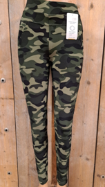 Comfort broek camouflage groen