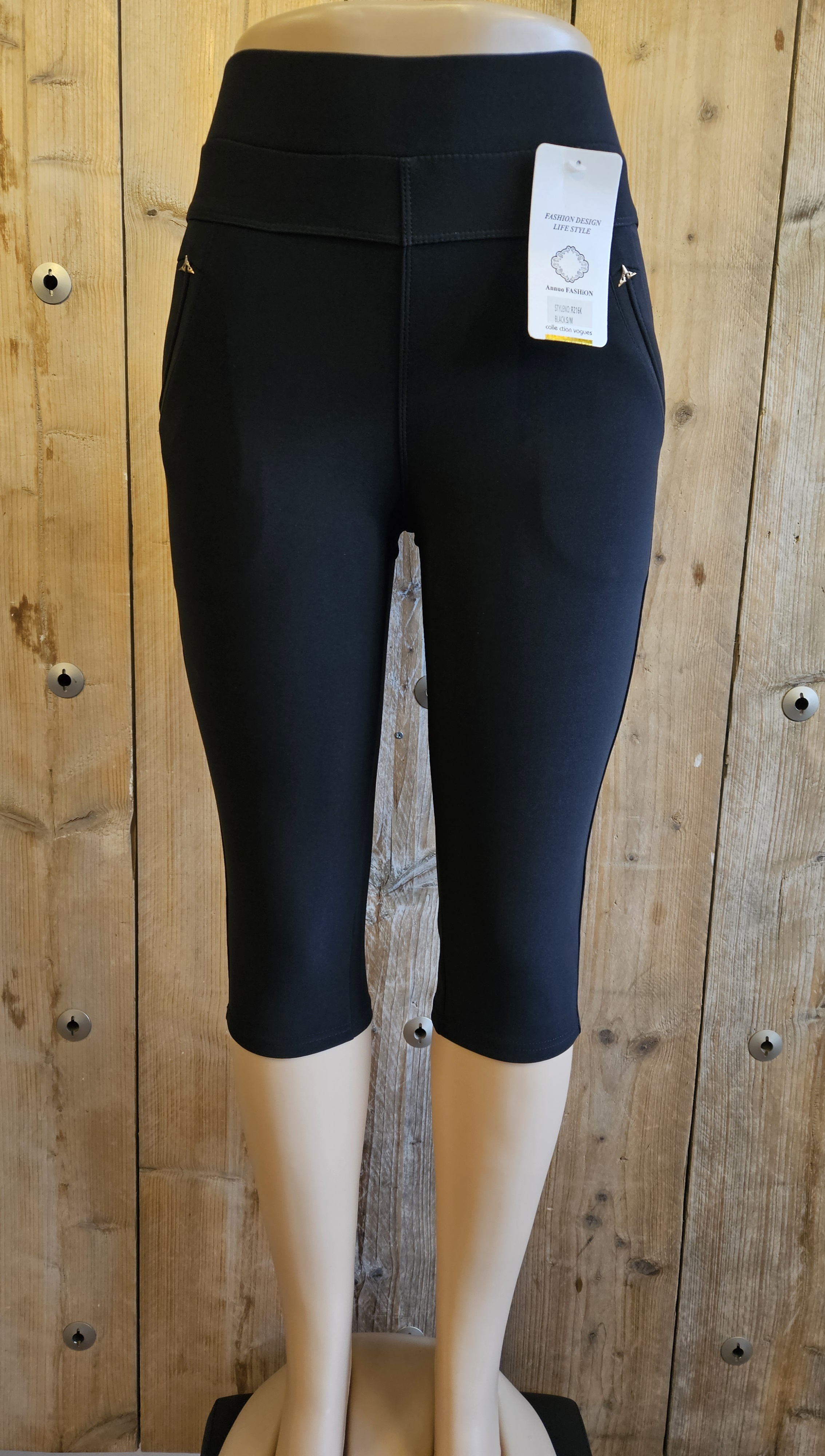 capri zwart comfortbroek