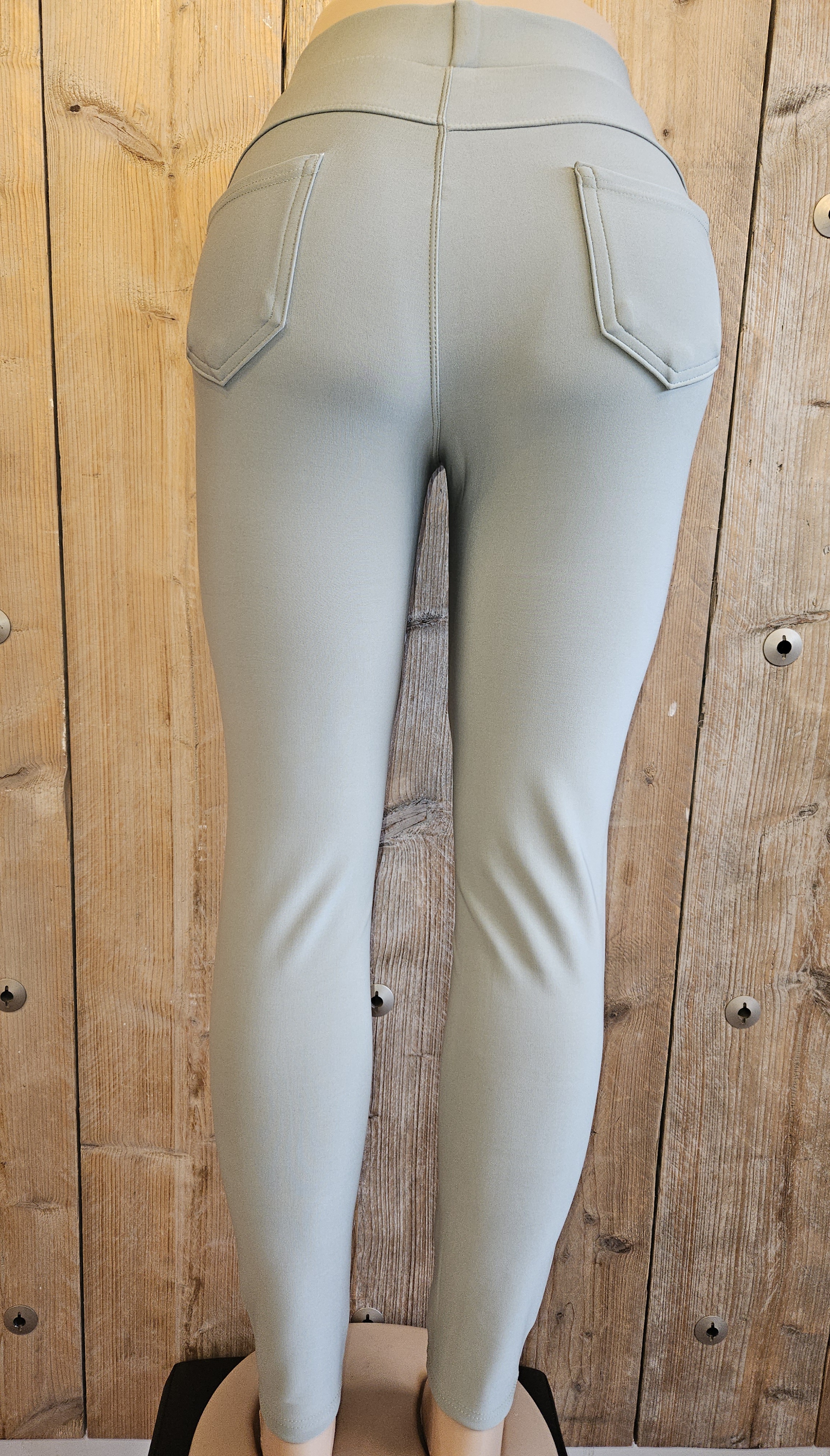 comfortbroek Greenish grey