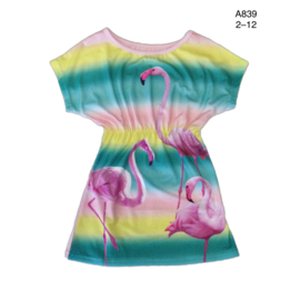 Jurk met flamingo's