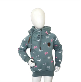 Hoodie mintgroen