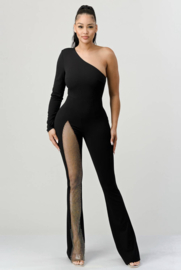 Lux One Shoulder Jumpsuit