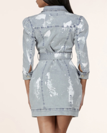 Painted Denim Dress