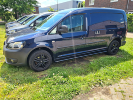 RVS sidebars zwart gepoeder coat VW Caddy Maxi