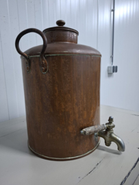 Oude Koperen Samovar / Waterpot