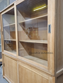 Unieke grote Vintage Schoolkast – Biologie Kast