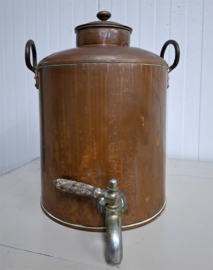 Oude Koperen Samovar / Waterpot