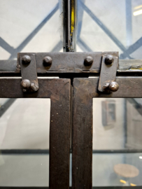 L Kweekkas / Tuinkas / Glaskast op Wielen – Zwart Staal