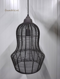 Zwarte Draadlamp – Landelijke Look / h 45 cm