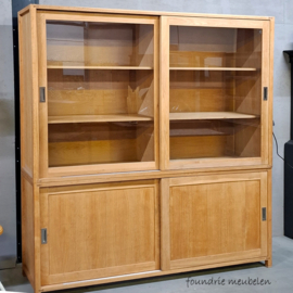 Unieke grote Vintage Schoolkast – Biologie Kast