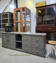 Gave vintage industriële landelijke dressoir / tv-meubel