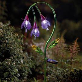 Fuchsia - Solar Gartenstecker - Solar Blume