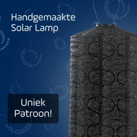 Solar Lampion Cylinder - Tigres Black - 28 cm