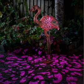 Solar Flamingo - Metaal - 74 cm