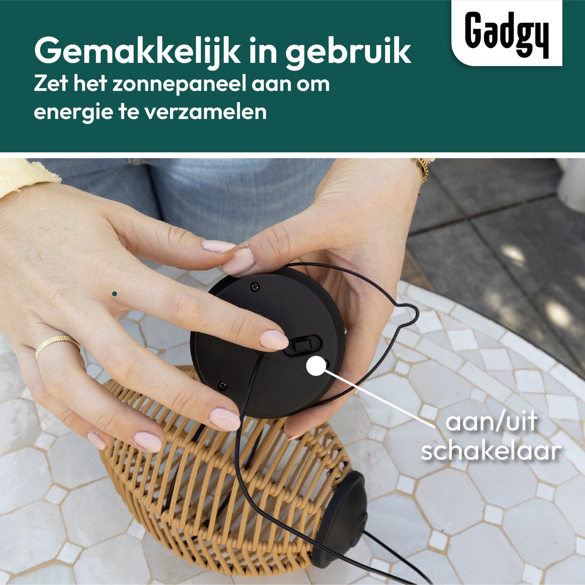 Solar Hanglampen Rattan – Set van 2