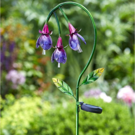 Fuchsia - Solar Gartenstecker - Solar Blume