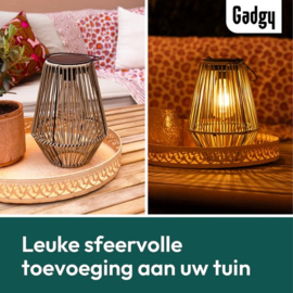 Solar Rotan Tafellamp – 36 cm