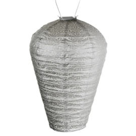 Solar Lampion XL - Sashiko Light Taupe - 50 cm