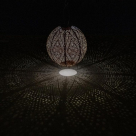 Solar Lampion - Ikat Copper - 30 cm