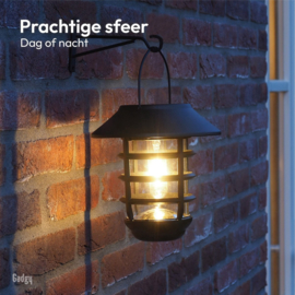 Solar Wandlamp Beehive - Inclusief wandhaak - 17 cm